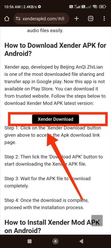 xender apk download